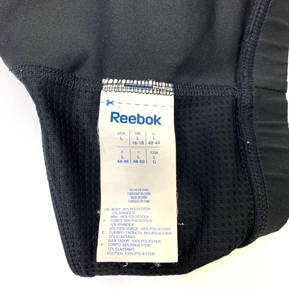 REEBOK | Sports Bra with Racerback Women’s Size L - Picture 3 of 3